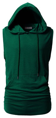 Cotton sportswear tank top hoodie