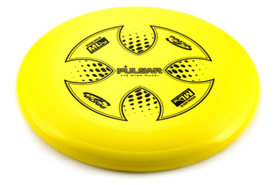 Yellow Ultimate Frisbee disc by Innova brand.